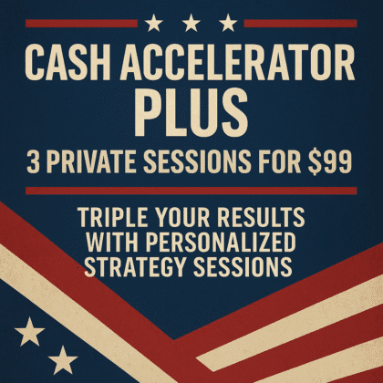 ⚡ Cash Accelerator Plus – 3 Power Sessions for $99