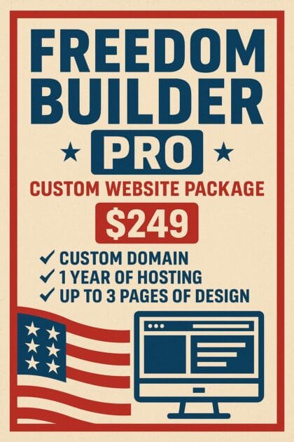 🏗️ Freedom Builder PRO – Custom Website Package ($249)